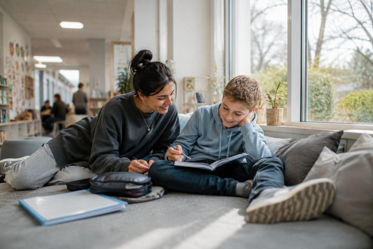 Schulbegleitung — Kind wird in der Schule individuell unterstützt